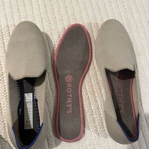 Rothy's Beige and Blue Flats